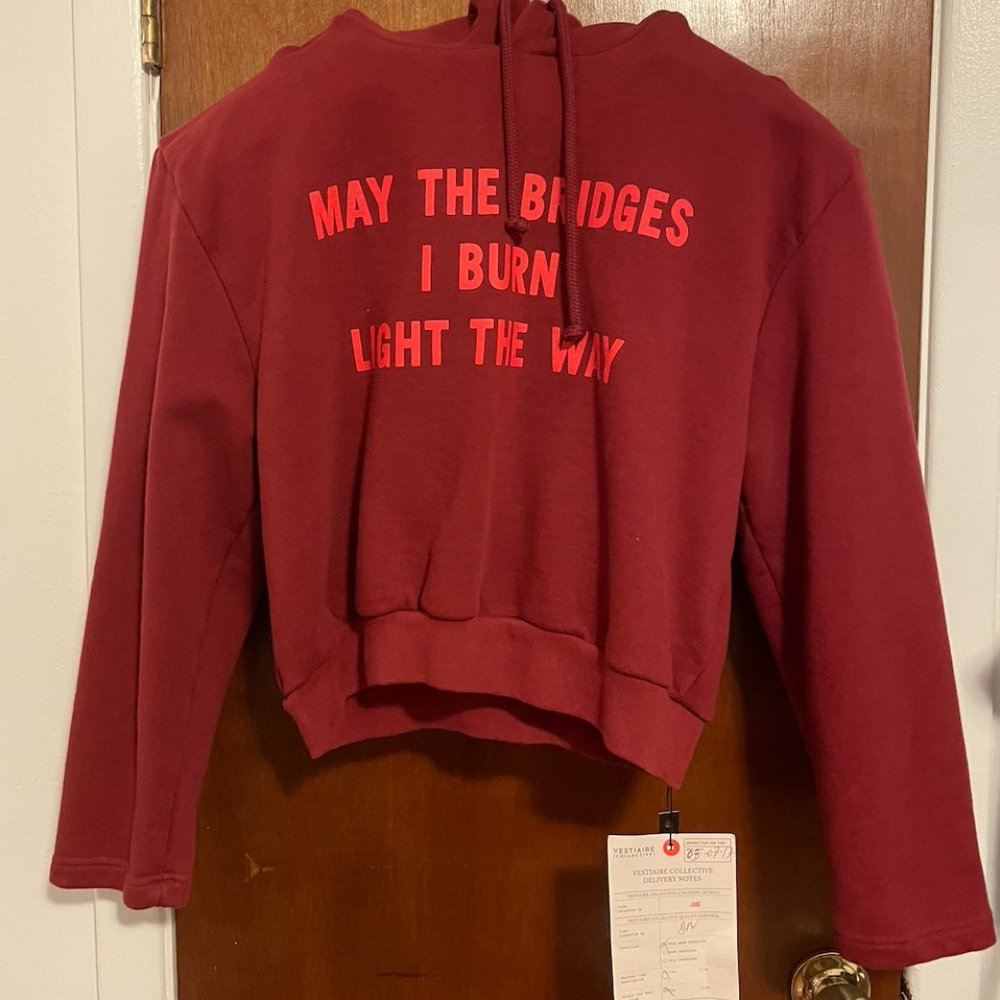 VETEMENTS The Bridges I Burn Light The Way Oversized Hoodie